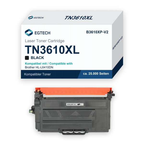 Toner kompatibel mit Brother TN3610XL HL-L6410DN HL-L6415DN MFC-L6910DN Schwarz