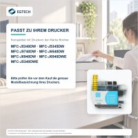 Tinte kompatibel mit Brother LC422XCK Cyan MFC-J5340DW MFC-J5345DW MFC-J5740DW