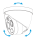Dahua TPC-DF1241-B2F2-DW-S8 Thermal Eyeball Überwachungskamera 4MP H.265 H.264 MJPEG PoE 2 mm Fixobjektiv
