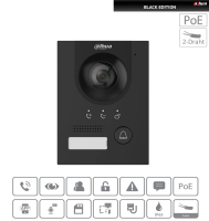 Dahua VTO2202F-P-S3-Black Kamera Hybrid...