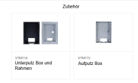 Dahua VTO2202F-P-S3-Black Kamera Hybrid Überwachungskamera 2MP 2-Draht IP65 IK07 Aluminium Aufputz