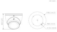 Dahua HAC-HDW1239TP-IL-A-0280B-S3 HDCVI Eyeball Überwachungskamera 2MP 2,8 mm Fixobjektiv IP67