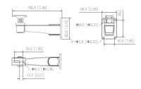 Dahua PFB121W Halterung Kamera-Zubehör Aluminium Wandmontage 190 mm x 58 mm x 89,5 mm