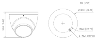Dahua IPC-HDW2441TP-S-0280B IP Eyeball Überwachungskamera 4MP WizSense SMD Plus PoE 2,8 mm Fixobjektiv