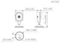 Dahua IPC-C5AP-0280B-EUR WLAN Cube 5MP Wi-Fi Lautsprecher