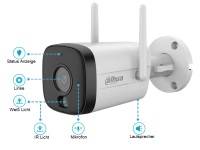 Dahua IPC-HFW1539DTK1P-SW-PV-0280B WLAN Bullet Überwachungskamera 5MP Wi-Fi IR bis 30 m Lautsprecher