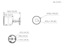 Dahua F5D-PV-0280B WLAN Bullet TIOC Überwachungskamera 5MP Wi-Fi IR bis 30 m Lautsprecher
