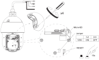Dahua SD4D425MB-HNR IP PTZ Überwachungskamera 4MP SMD 4.0 PoE 5 – 125 mm Objektiv IP67 weiß