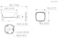 Dahua IPC-HFW3449EP-S-IL-0280B IP Bullet Überwachungskamera 4MP PoE IR bis 50 m IP67 Mikrofon