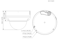 Dahua IPC-HDBW3449RP-ZS-IL-Black IP Dome Überwachungskamera 4MP PoE 2,7 – 13,5 mm Objektiv IR bis 50 m