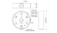 Dahua PFA137 Anschlussdose Kamera-Zubehör Aluminium 122 mm x 33.8 mm M20(G1/2 Zoll)