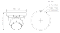 Dahua IPC-HDW3649QMP-S-IL-0280B IP Eyeball Überwachungskamera 6MP PoE IR bis 30 m IP67 Mikrofon