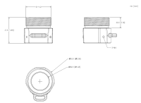 Dahua PFA7711 Aufhängeadapter Kamera-Zubehör Aluminium 60 mm x 48 mm 1 Zoll PF