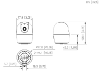 Dahua IPC-H5AP-0280B-EUR WLAN PT 5MP Wi-Fi Lautsprecher