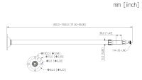 Dahua PFB2213C Deckenhalterung Kamera-Zubehör 800 – 1500 mm Objektiv