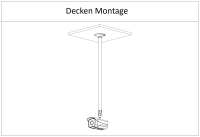 Dahua PFB2213C Deckenhalterung Kamera-Zubehör 800 – 1500 mm Objektiv