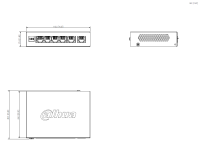 Dahua CS4006-4ET2GT-60 Switch 4 PoE Netzwerk- und Videozubehör 6 Port 4xPoE