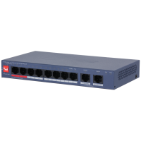 Dahua CS4010-8ET2GT-110 Switch 8 PoE Netzwerk- und Videozubehör 10 Port 8xPoE