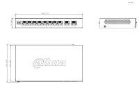 Dahua CS4010-8GT-110-V2 Switch 8 PoE Gigabit Netzwerk- und Videozubehör 10 Port 8xPoE