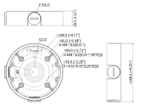 Dahua PFA139 Anschlussdose Kamera-Zubehör Aluminium weiß