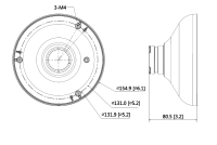 Dahua PFA105 Aufhängeadapter Kamera-Zubehör Aluminium 154,9 mm