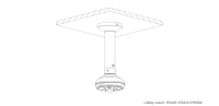 Dahua PFA105 Aufhängeadapter Kamera-Zubehör Aluminium 154,9 mm