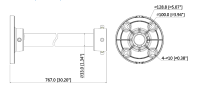 Dahua PFB220C Deckenhalterung Kamera-Zubehör Aluminium PC für PFA106 / PFA107
