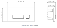 Dahua VTO4202F-MB1 1-Tasten Modul Video-Türsprechanlage IP65 IK07 Aluminium