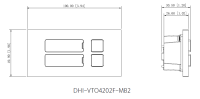 Dahua VTO4202F-MB2 2-Tasten Modul Video-Türsprechanlage IP65 IK07 Aluminium