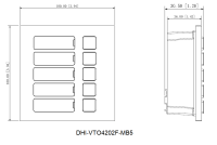 Dahua VTO4202F-MB5 5 Knopf Modul Video-Türsprechanlage IP65 IK07 Aluminium