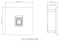 Dahua VTO4202F-MF Fingerabdruck Modul Video-Türsprechanlage IP65 IK07 Aluminium