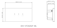 LED Anzeige Modul, – Material: Aluminium, – IP65, IK07 Video-Türsprechanlage
