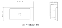 Dahua VTO4202F-MR RFID Karten Modul Video-Türsprechanlage IP65 IK07 Aluminium