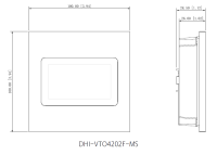 Dahua VTO4202F-MS LCD Display Modul Video-Türsprechanlage IP65 IK07 Aluminium