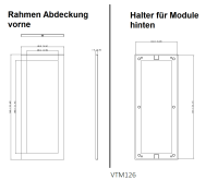 Dahua VTM126 3 Modul Rahmen Kamera-Zubehör Aluminium