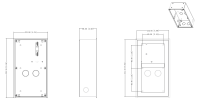 Dahua VTM127 2 Modul Unterputz Box Kamera-Zubehör Aluminium