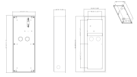 Dahua VTM128 3 Modul Unterputz Box Kamera-Zubehör Aluminium