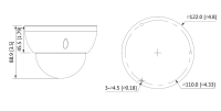 Dahua HAC-HDBW2501RP-Z-S2 HDCVI Dome Überwachungskamera 5MP Starlight AHD TVI CVBS 2,7 – 13,5 mm motor Objektiv
