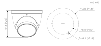 Dahua HAC-HDW1231TP-Z-A HDCVI Eyeball Überwachungskamera 2MP Starlight 2,7 – 12 mm motor Objektiv
